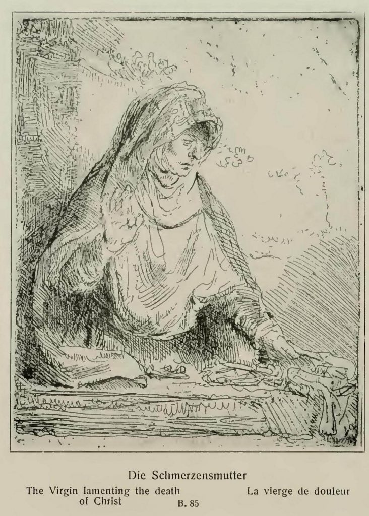 Rembrand - Fájdalmak anyja kép